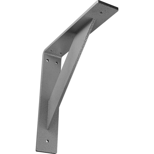 Ekena Millwork Traditional Steel Bracket, Hammered Gray 2"W x 10"D x 10"H BKTM02X10X10TRHGY - main